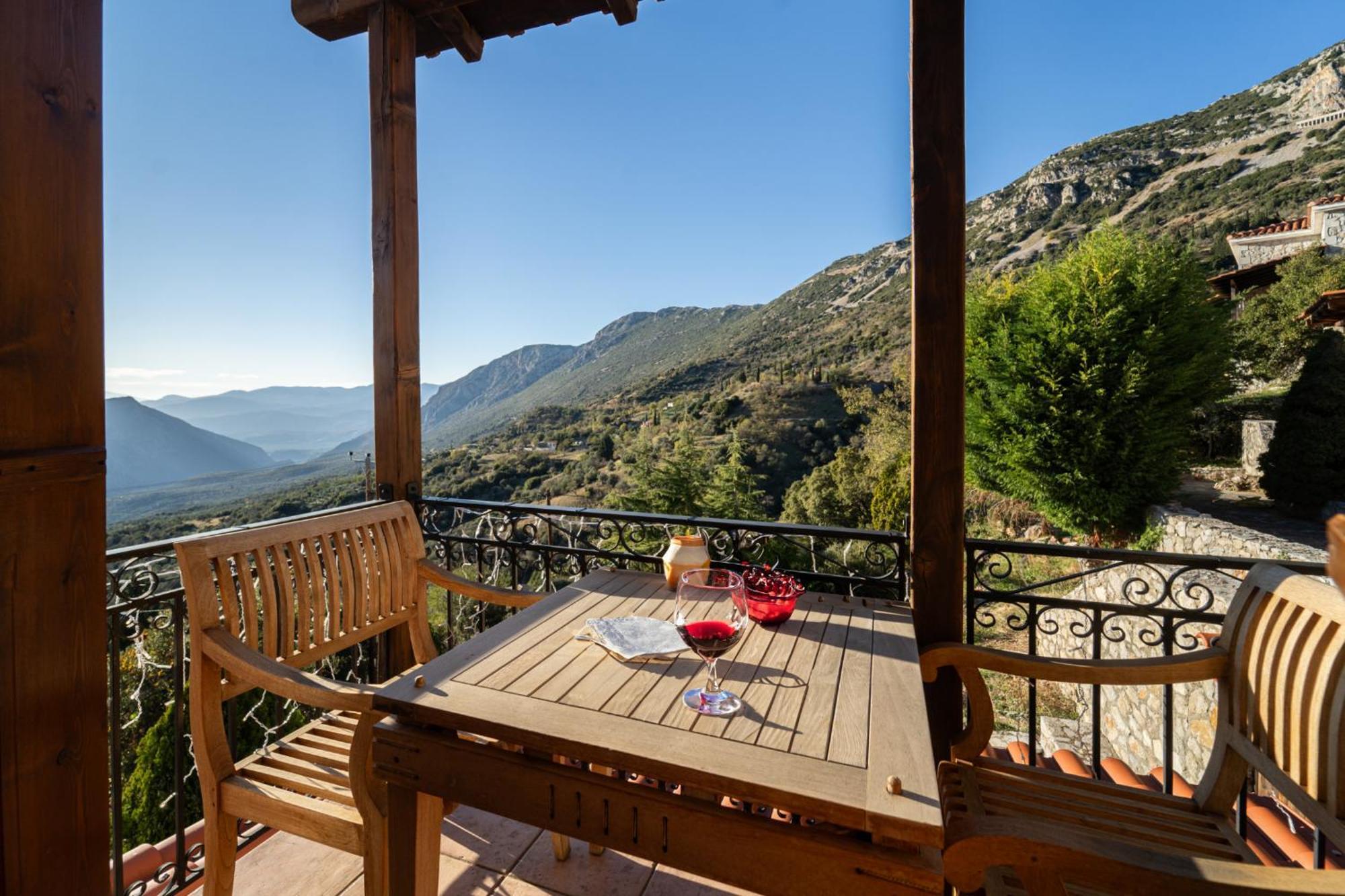 Rock Dandy Deluxe Chalet In Arachova - Delphi, Sauna, Prv Parking, Amazing View Eksteriør bilde