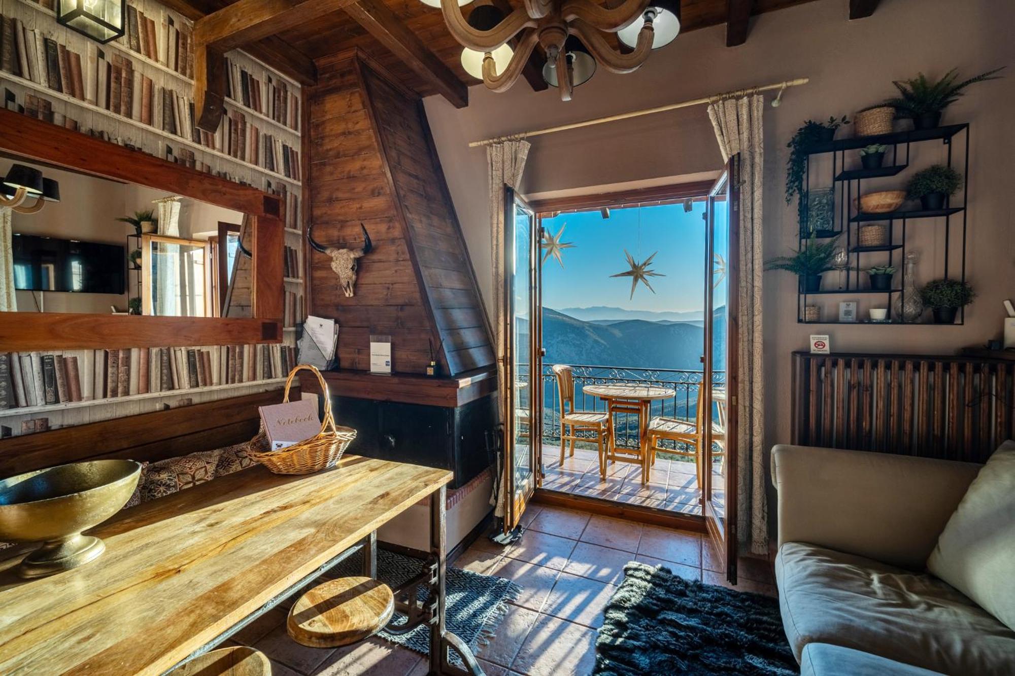 Rock Dandy Deluxe Chalet In Arachova - Delphi, Sauna, Prv Parking, Amazing View Eksteriør bilde