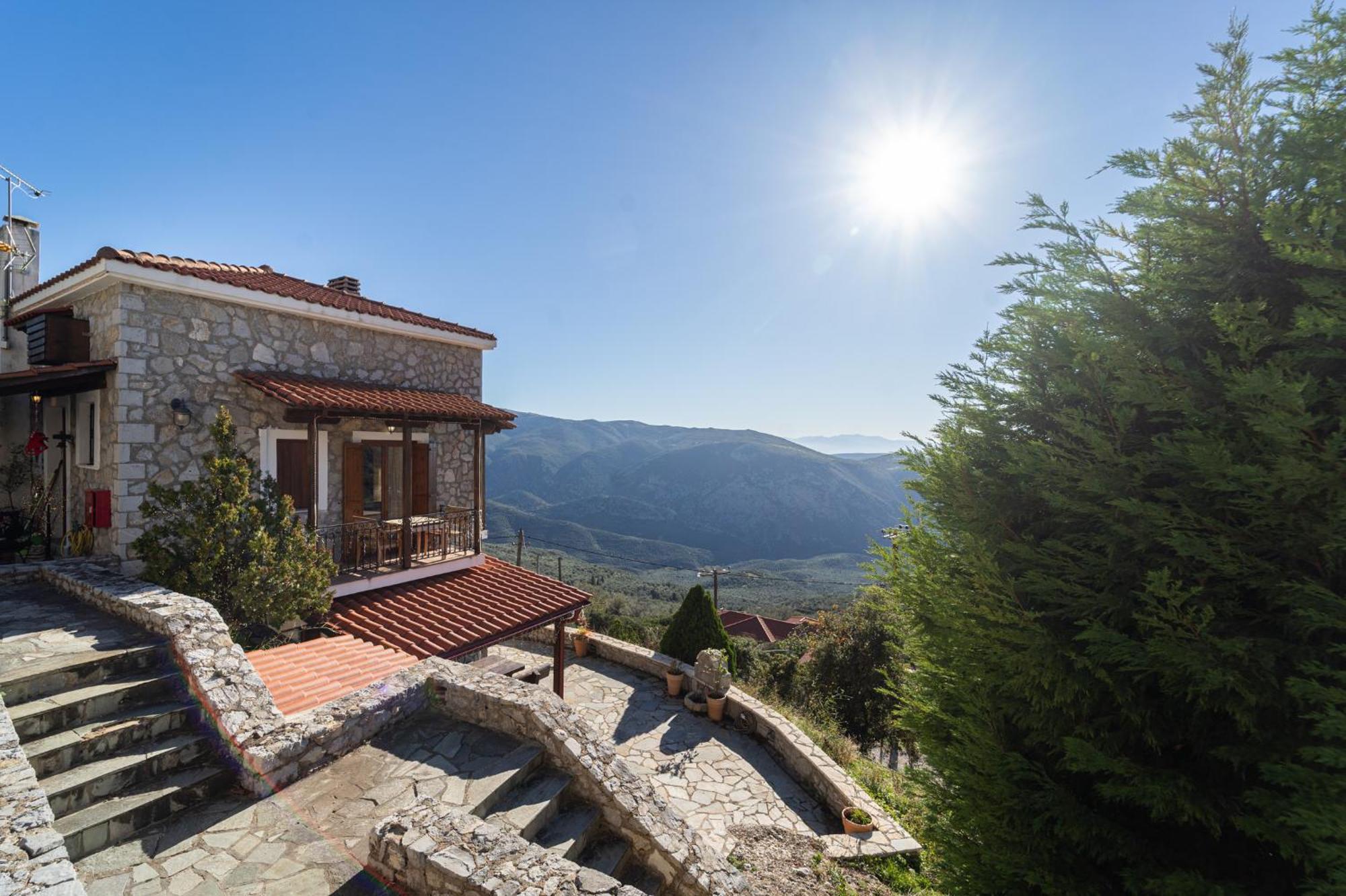 Rock Dandy Deluxe Chalet In Arachova - Delphi, Sauna, Prv Parking, Amazing View Eksteriør bilde