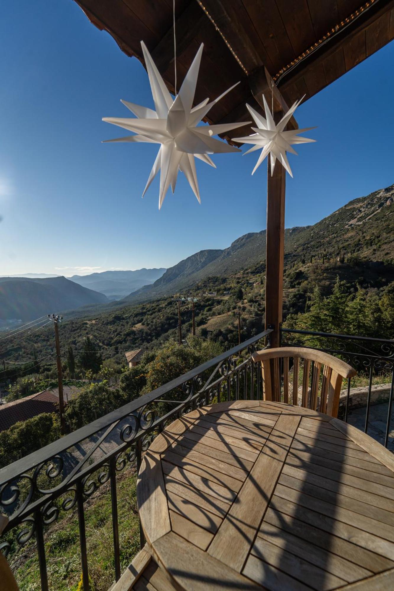 Rock Dandy Deluxe Chalet In Arachova - Delphi, Sauna, Prv Parking, Amazing View Eksteriør bilde