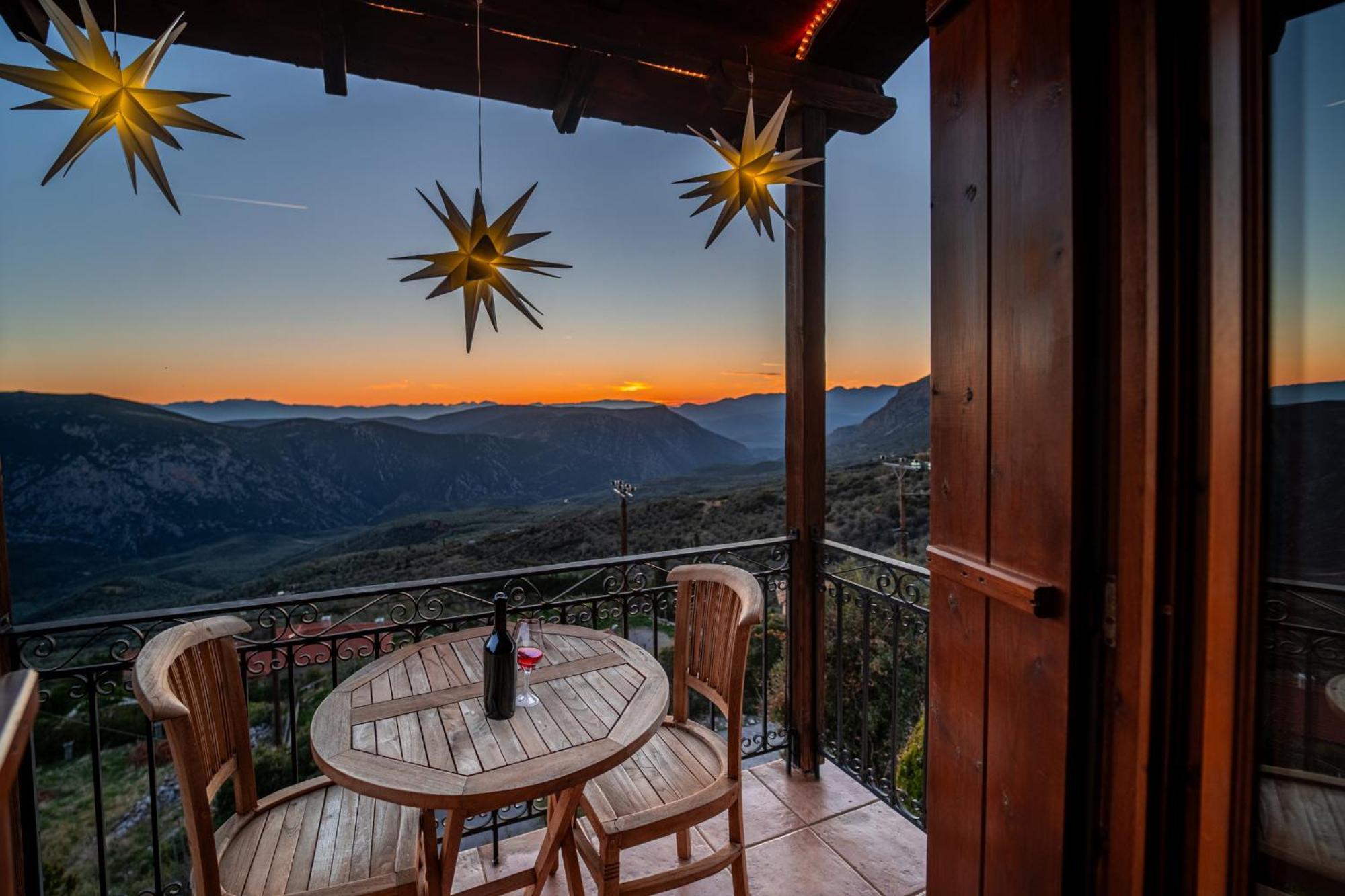 Rock Dandy Deluxe Chalet In Arachova - Delphi, Sauna, Prv Parking, Amazing View Eksteriør bilde