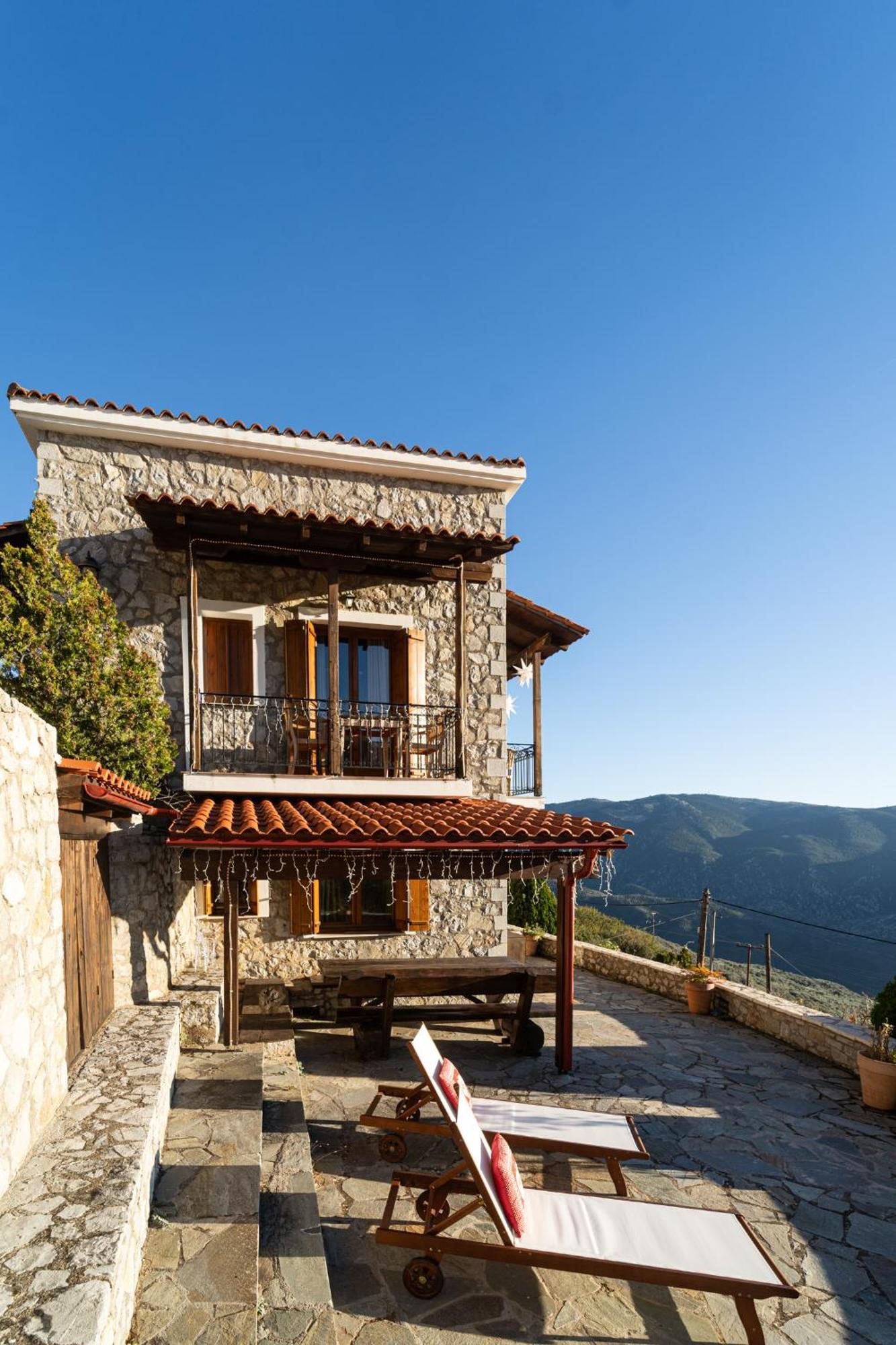 Rock Dandy Deluxe Chalet In Arachova - Delphi, Sauna, Prv Parking, Amazing View Eksteriør bilde